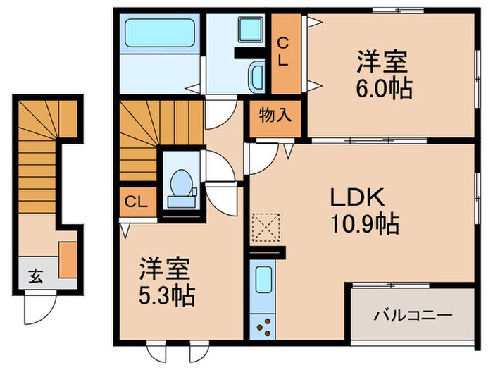 ニュアージュ　ブルーの物件間取画像