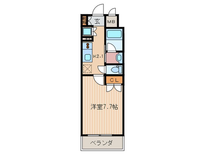 ベラジオ四条大宮(203)の物件間取画像