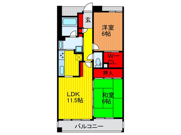 エスリ－ド門真元町(202)の物件間取画像