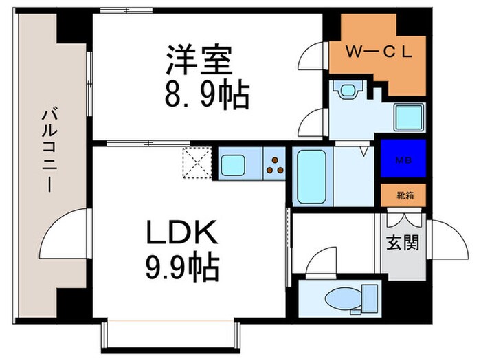 エストーネ京都二条(805)の物件間取画像