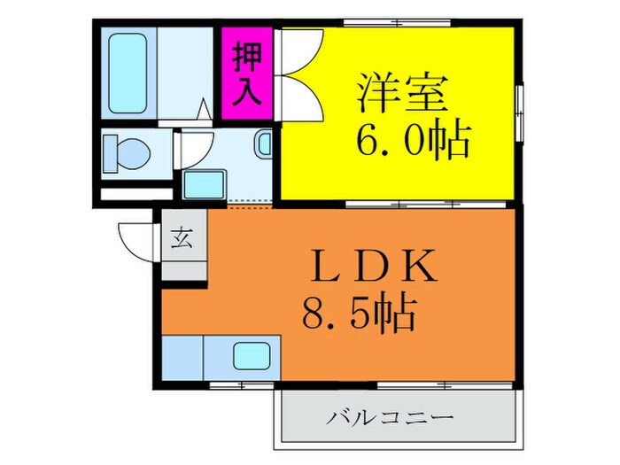 第３摂津マンションの物件間取画像