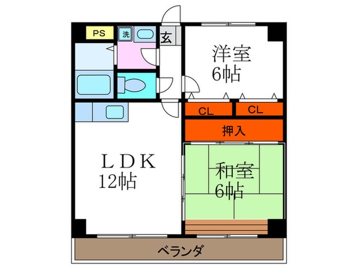 グランド－ル桂川畔の物件間取画像