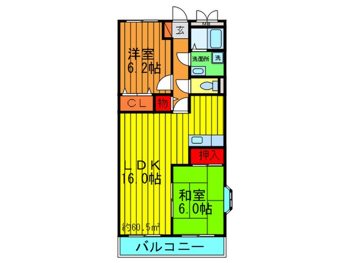 メゾン・ルチルの物件間取画像