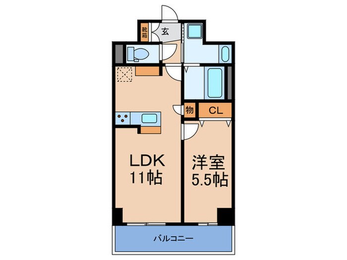 HABITAT平野の物件間取画像