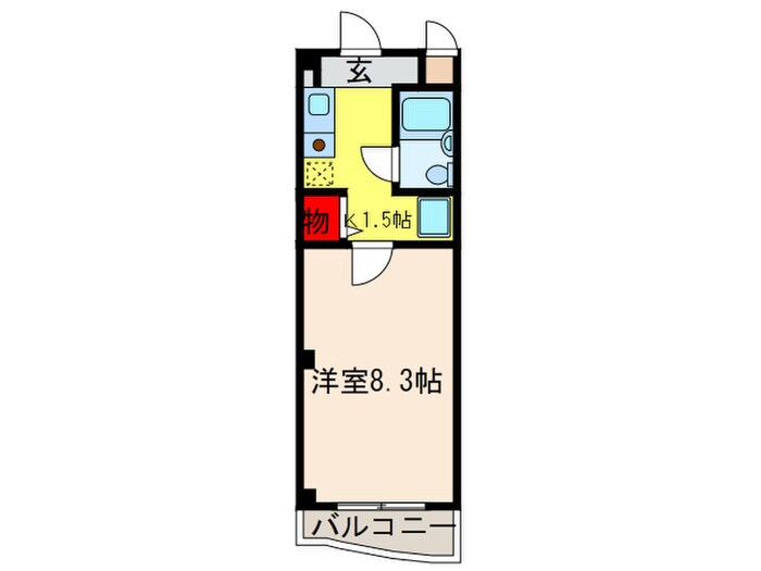 ベルハイムＹＡＯの物件間取画像