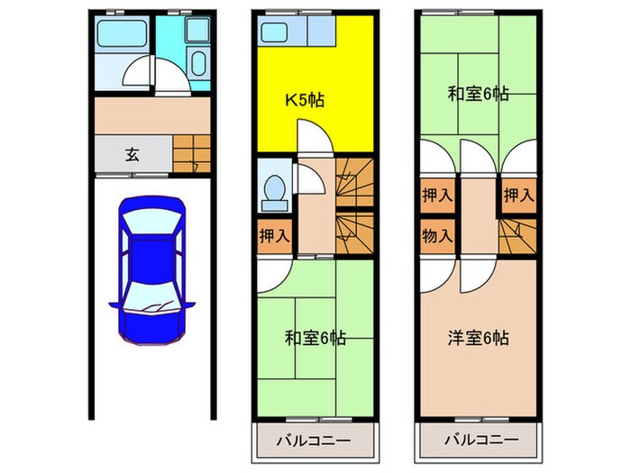 萱島信和町戸建ての物件間取画像