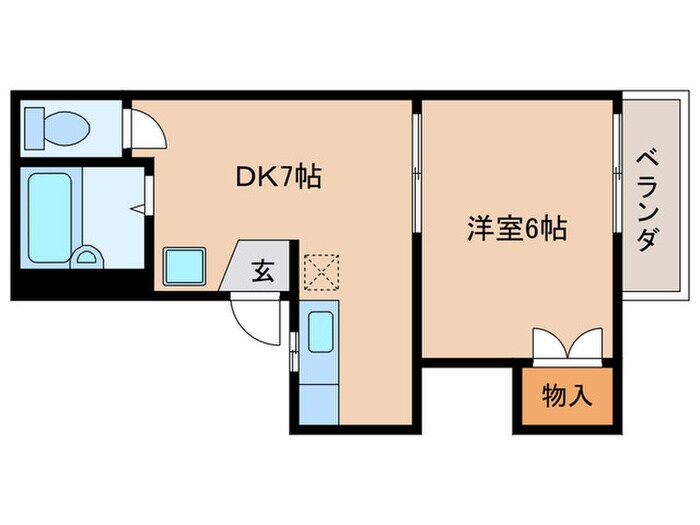大村ハイツＣ棟の物件間取画像