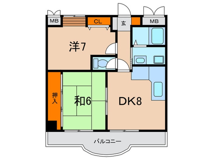 ビエント六甲2の物件間取画像