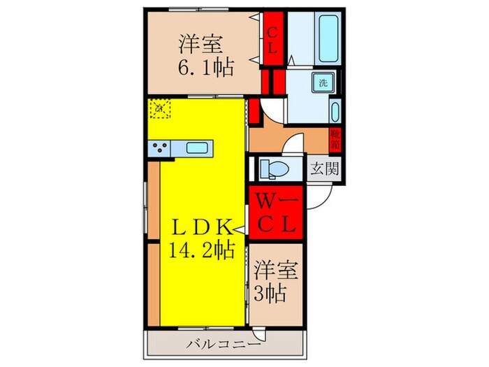 仮）D-ROOM新家2丁目の物件間取画像