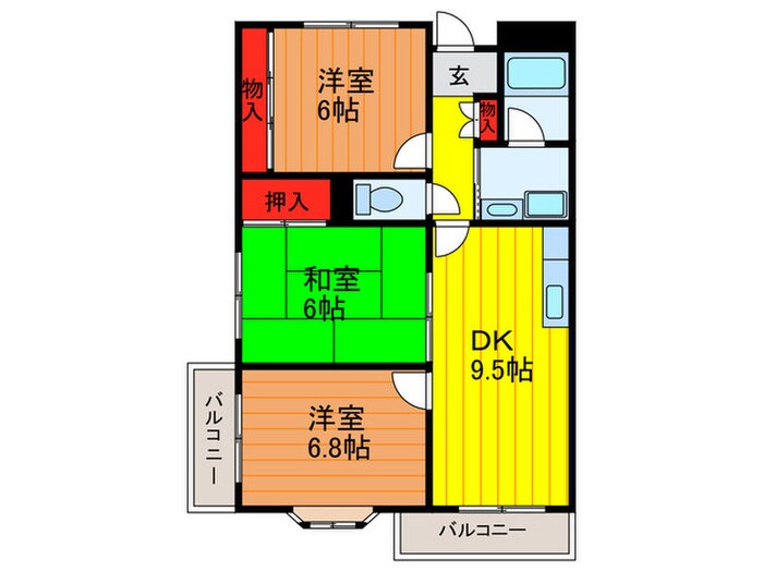 GOTTS門真南の物件間取画像