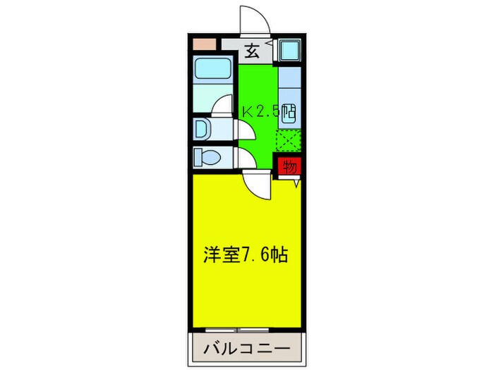 レボントゥリはせでⅠ番館の物件間取画像