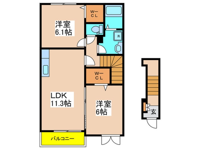 リヴェールの物件間取画像