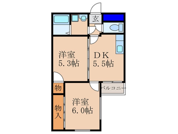 グレース菱屋の物件間取画像