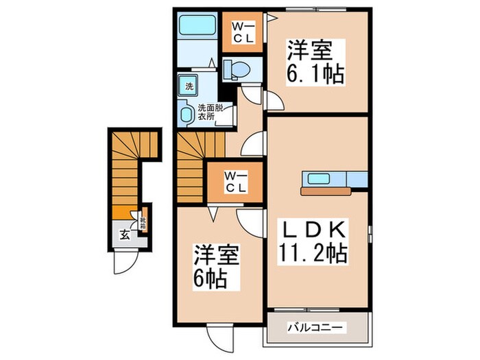 ドルチェヴィータ北山の物件間取画像