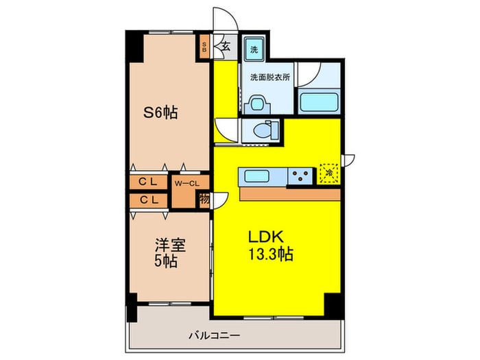 シャンピア西田辺の物件間取画像