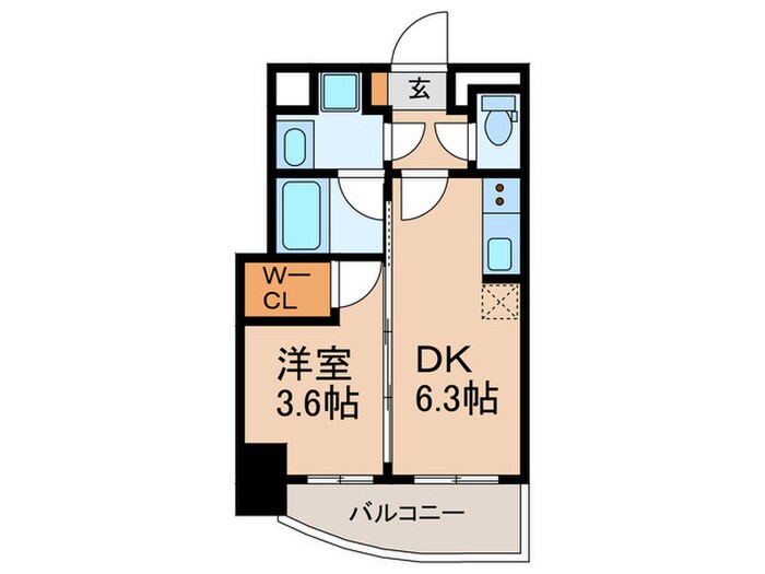 ﾗｲﾌﾌｨｰﾙﾄﾞなにわ本町RUELLEの物件間取画像