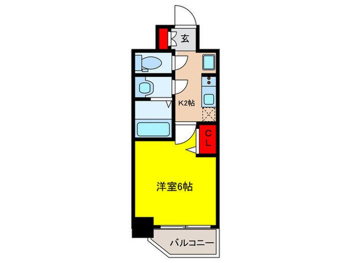 プレサンス新深江ディレットの物件間取画像