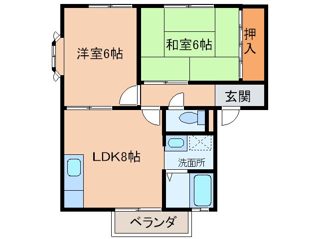 ルポゼ武庫之荘　Ⅰの物件間取画像