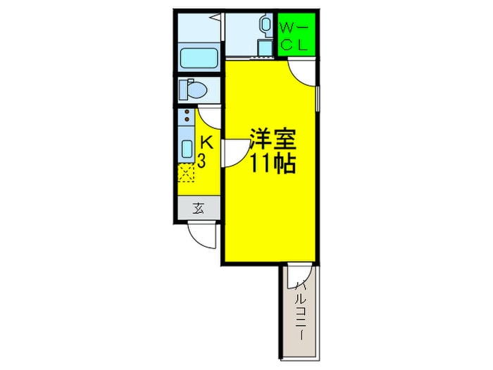 フジパレス長居Ⅵ番館の物件間取画像