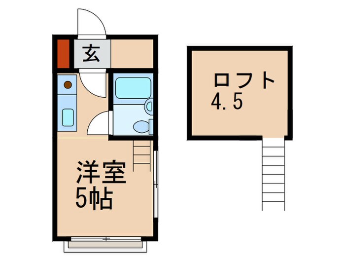 上沢ハイツの物件間取画像