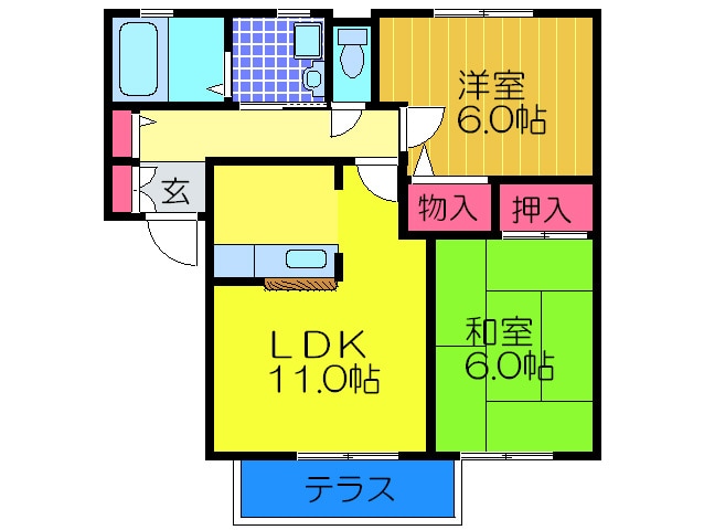 メゾン・カズⅡの物件間取画像