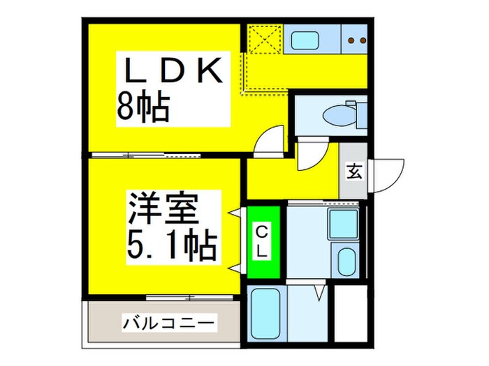 フジパレス堺大浜中町Ⅱ番館の物件間取画像