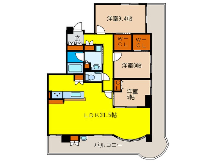 アリスト豊中少路(702)の物件間取画像