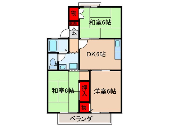 シャルマンコ－トＡ棟の物件間取画像