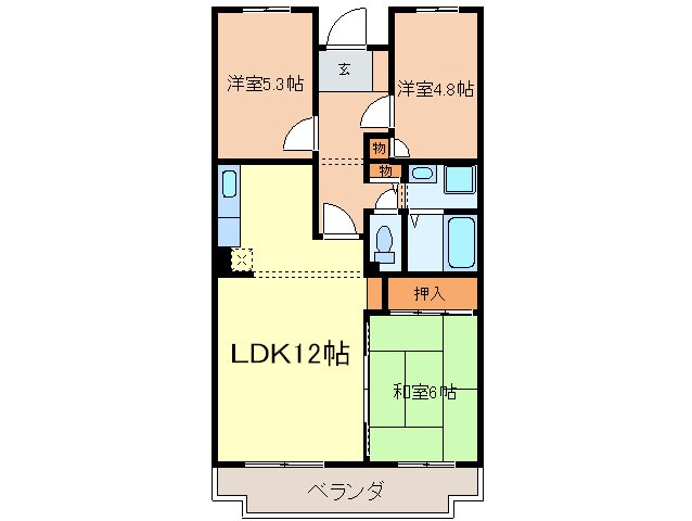 サニ－コ－ト中町の物件間取画像