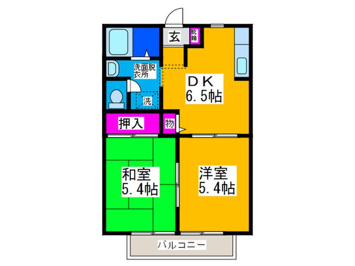 ハイツ・花のこみちの物件間取画像