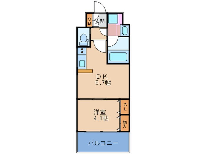 Choei65 プレジオ中津の物件間取画像