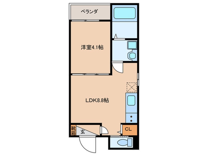 エスペランサ浅香山の物件間取画像