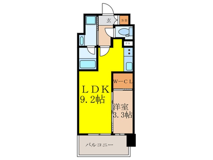 コンフォリア新大阪宮原Qの物件間取画像