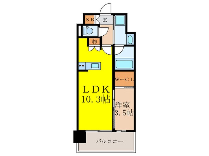 コンフォリア新大阪宮原Qの物件間取画像