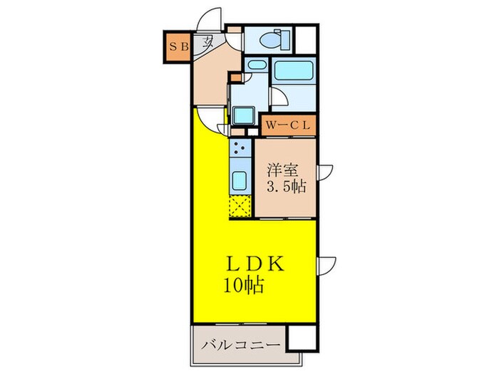 シーズンフラッツ新大阪の物件間取画像