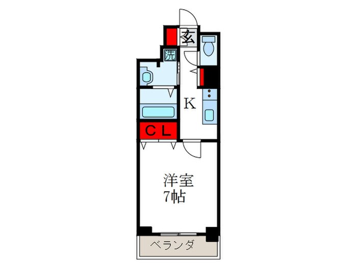 ハビテ靱センターコートの物件間取画像