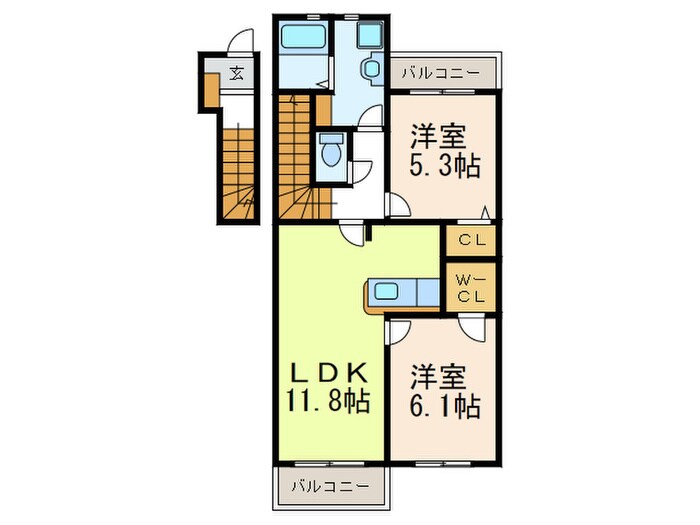 パルマリィの物件間取画像