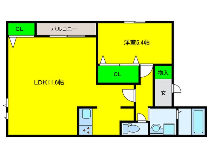 メゾン・シュシュ堺東の物件間取画像