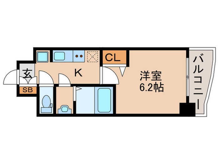 ﾌﾟﾚｻﾝｽTHE　KYOTO吉祥院（411）の物件間取画像