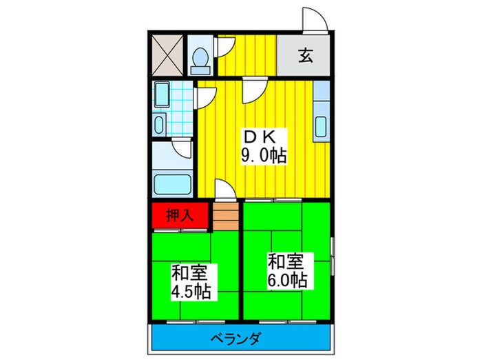 メルヘンハイツ　大久保の物件間取画像