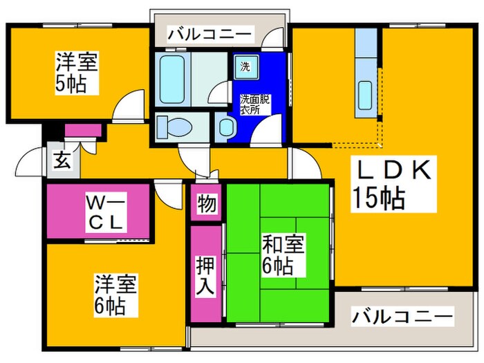 ファラン道明寺の物件間取画像