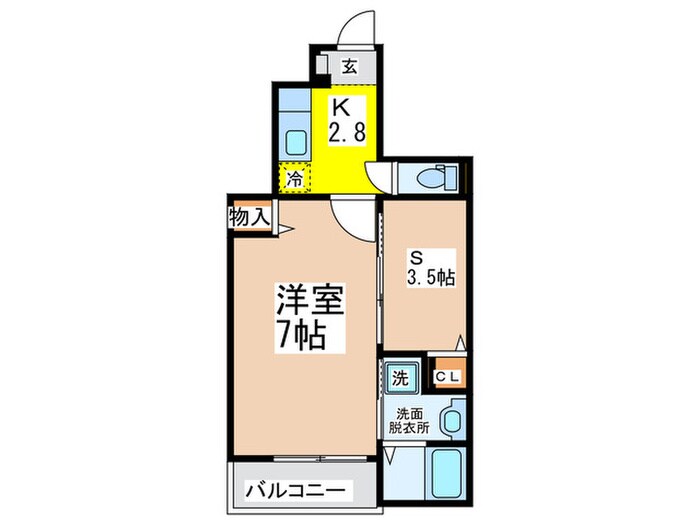 ベルメゾン・ウエストの物件間取画像