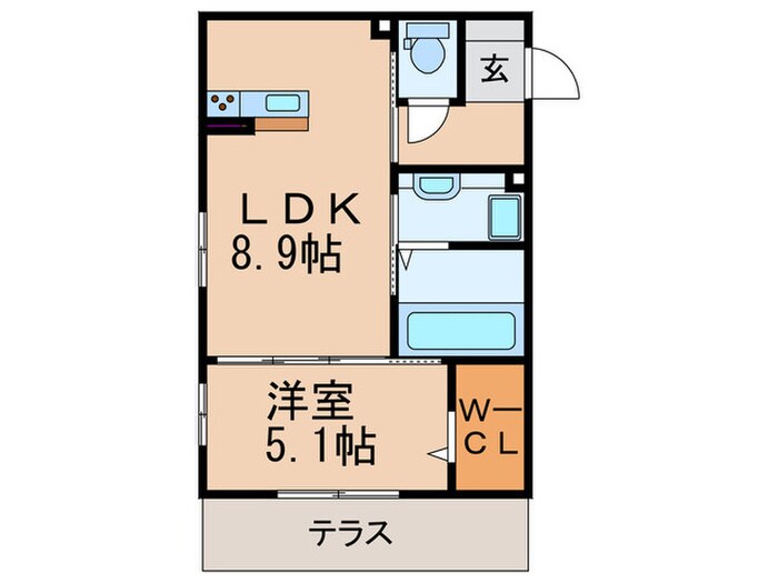 デンテ・ディ・レオーネの物件間取画像