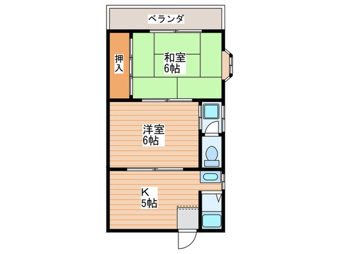 秦ハイツの物件間取画像