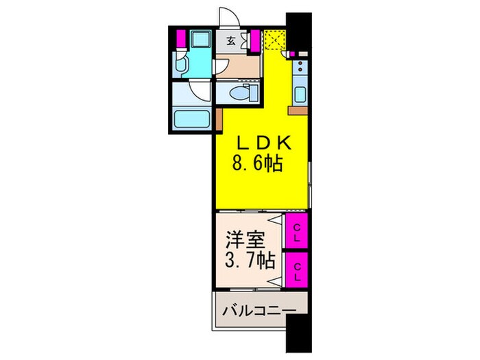 アーバネックス高槻芥川の物件間取画像