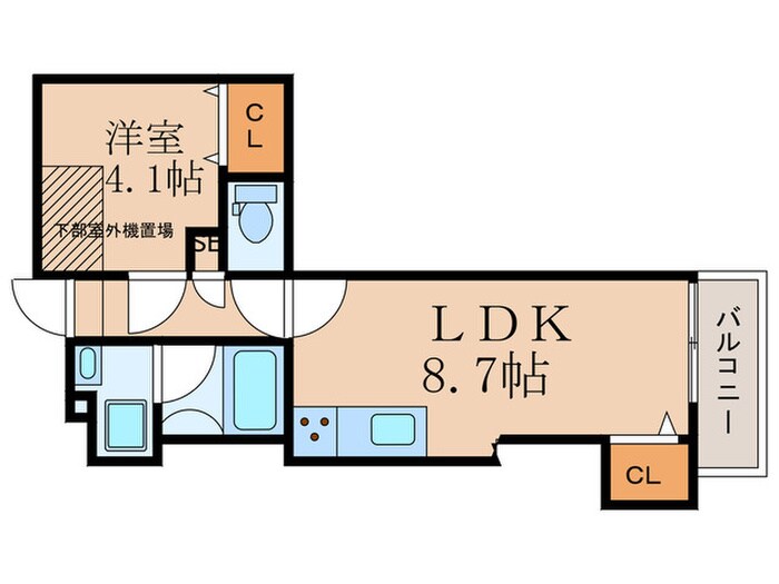 インサイトルポ山科小野の物件間取画像