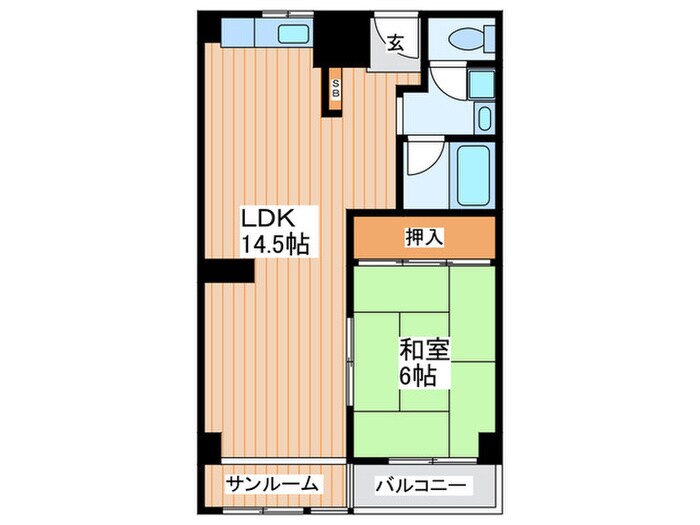 シティライフ竹川の物件間取画像