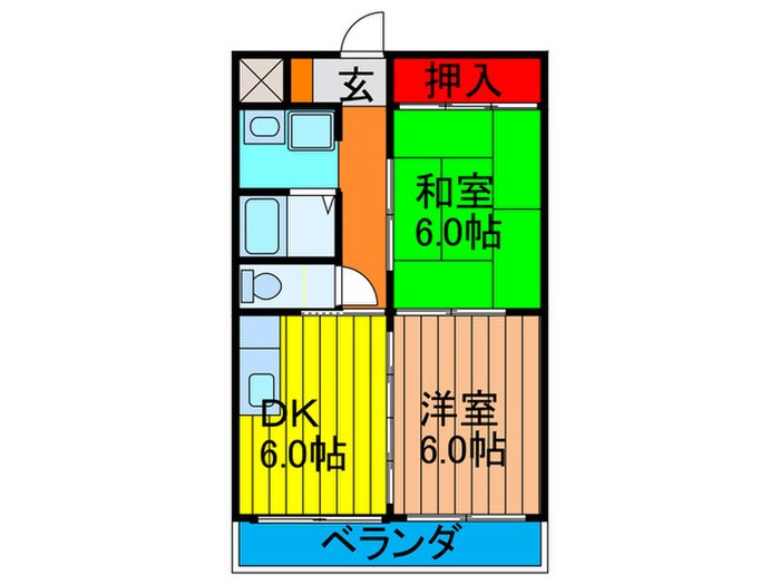 サウス香里の物件間取画像