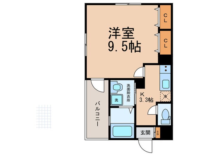 グローパレス小路part1の物件間取画像