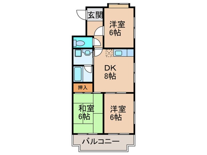 エルハイム西今川の物件間取画像